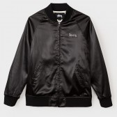 STUSSY-California Satin Jacket - Black