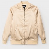 STUSSY-California Satin Jacket - Gold