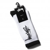 STUSSY-Stock Socks - White