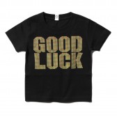 GOODENOUGH-PRINT TEE - GOOD LUCK (KIDS) - Black