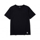 BEDWIN-S:S C-NECK POCKET T 「JACK」 - Black