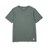 BEDWIN-S:S C-NECK POCKET T 「JACK」 - Olive