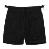ENGINEERED GARMENTS-Fatigue Short - 7.5oz Slub Denim - Black