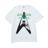 GOODENOUGH-PRINT TEE - GUITER3 - White : Green