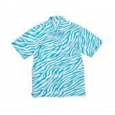 GOODENOUGH-ZEBRA PRINT S:S SHIRTS - Turquoise