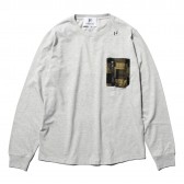 HABANOS-MILITARY POCKET L:SL Tee - Gray