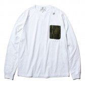 HABANOS-MILITARY POCKET L:SL Tee - White