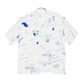 Porter Classic-ALOHA SHIRT - White