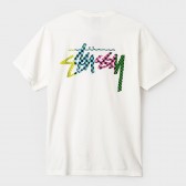 STUSSY-Checker Stock Pigment Dye Pocket Tee - Natural