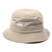 STUSSY-Kids Classic Logo Bucket Hat - Khaki