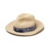 BEDWIN-CRUSHABLE PAPER HAT 「POMONA」 - Navy