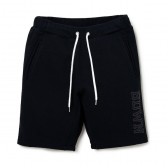 BEDWIN-SHORT SWEAT PANTS 「CRAIG」 - Black