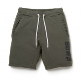 BEDWIN-SHORT SWEAT PANTS 「CRAIG」 - Olive