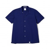 BEDWIN-S:S OPEN COLLAR SHIRT FD 「ROGERS」 - Navy