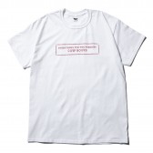 COW BOOKS-Mens T-shirts (Stitch) - White × Red