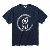 GOODENOUGH-PRINT INDIGO POCKET TEE - g LOGO - Indigo