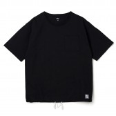 BEDWIN-S:S C-NECK BIG POCKET T 「JACK」 - Black