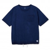 BEDWIN-S:S C-NECK BIG POCKET T 「JACK」 - Indigo