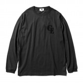 GOODENOUGH-L:S TEE - FELT WAPPEN - Charcoal : Black