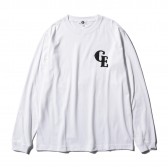 GOODENOUGH-L:S TEE - FELT WAPPEN - White : Black