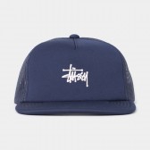 STUSSY-Puff Print Stock Trucker - Navy