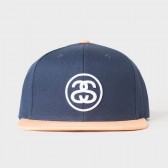 STUSSY-SS Link SU17 Snapback - Navy