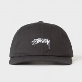 STUSSY-Smooth Stock Low Cap - Black