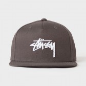 STUSSY-Stock SU17 Snapback - Charcoal