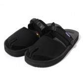 Suicoke × NEPENTHES Purple Label - Split Toe Sandal w:A-B Vibram - Black