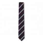 BEDWIN-SILK REGIMENTAL TIE 「DENNIS」 - Black