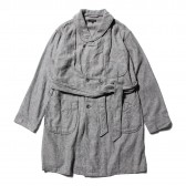 ENGINEERED GARMENTS-Robe - Solid Flannel - H.Grey