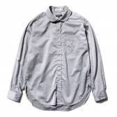 ENGINEERED GARMENTS-Rounded Collar Shirt - Diamond Dobby - Lt.Grey