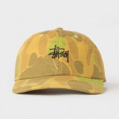 STUSSY-Jacquard Camo Low Cap - Brown