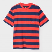 STUSSY-Range Stripe Pocket - Orange