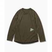 and wander-dry jersey raglan long sleeve T - Khaki