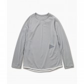 and wander-dry jersey raglan long sleeve T - Light Gray