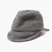 and wander-mohair braid cap - Gray