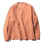 AURALEE-SUPER MILLED SWEAT CUT-OFF P:O - Coral Pink