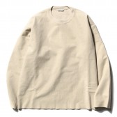 AURALEE-SUPER MILLED SWEAT CUT-OFF P:O - Ivory Beige