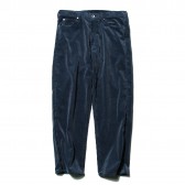 AURALEE-WASHED CORDUROY 5P PANTS - Dark Blue