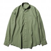 AURALEE-WASHED FINX TWILL BIG SHIRTS - Olive