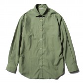 AURALEE-WASHED FINX TWILL SHIRTS - Olive