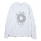 BEDWIN-L:S C-NECK PRINT TEE 「MILO」 - White