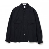 BEDWIN-L:S SHIRT JACKET 「MARSHALL」 - Black