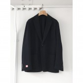 COMOLI-ウール ナイロン 3B ジャケット - Navy