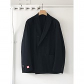 COMOLI-ウール ナイロン W ジャケット - Navy