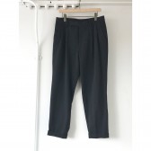 COMOLI-ウールナイロン 2タックパンツ - Gray