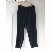 COMOLI-コットンネル テーパードパンツ - Charcoal