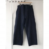 COMOLI-デニム オーバーパンツ - Navy