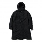 ENGINEERED GARMENTS-Duffle Coat - Cotton Double Cloth - Black